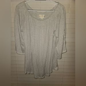French Laundry Grey/White Top Sixe XL